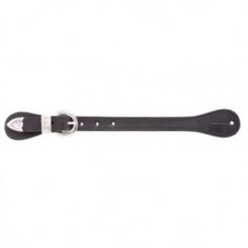 Leather Show Spur Straps w/Silver Plate Buckle
