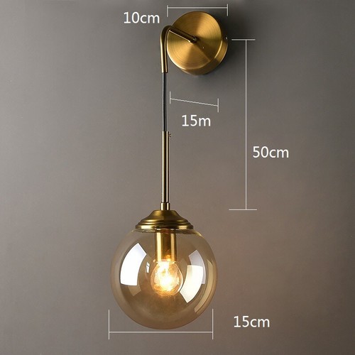 Glass Bedroom Wall Lamp Indoor Wall Lights Bar Wall Lighting Hallway Wall Sconce - Picture 2 of 8