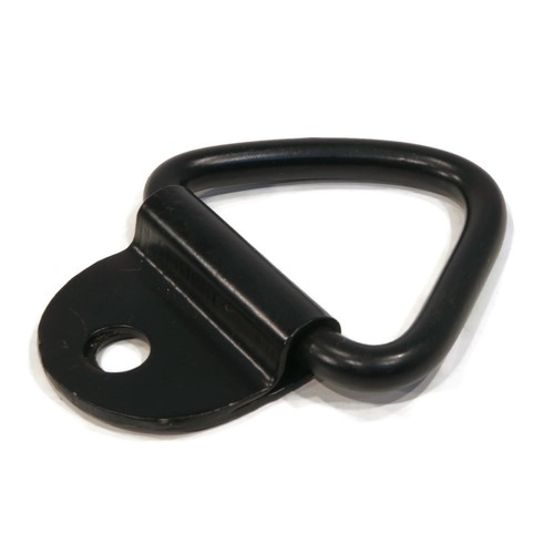 1/4" Black Steel D Ring Bracket Clip Anchor Tie Down Trailer RV Truck ATV Boat - Bild 1 von 9