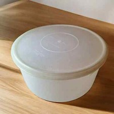 Tupperware Carry All Round Pastel X-Large Contenedor 256-1 Tapa de sello Tupper 224