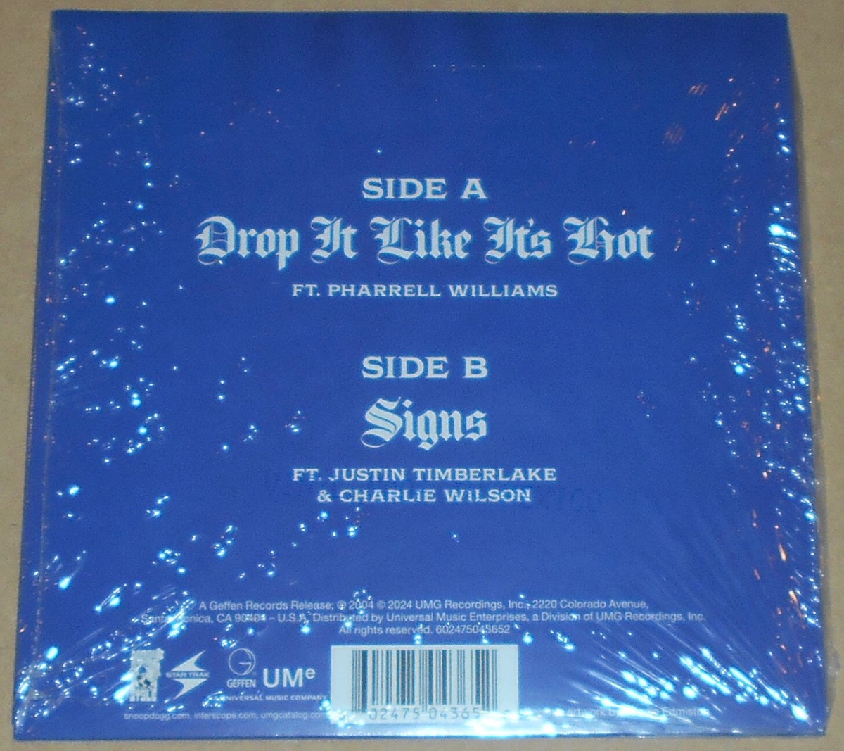 洋楽 SNOOP DOGG / DROP IT LIKE IT'S HOT 7\" Stream Voltio ft. Pharell & Snoop Dogg - Drop it like its