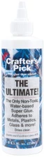 Crafter's Pick Ultimate Glue 8 Oz Non Toxic Water Based Super Glue Clear Drying