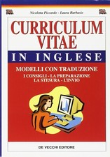 Curriculum vitae in inglese Piccardo Barbasio libro consigli segreti modelli