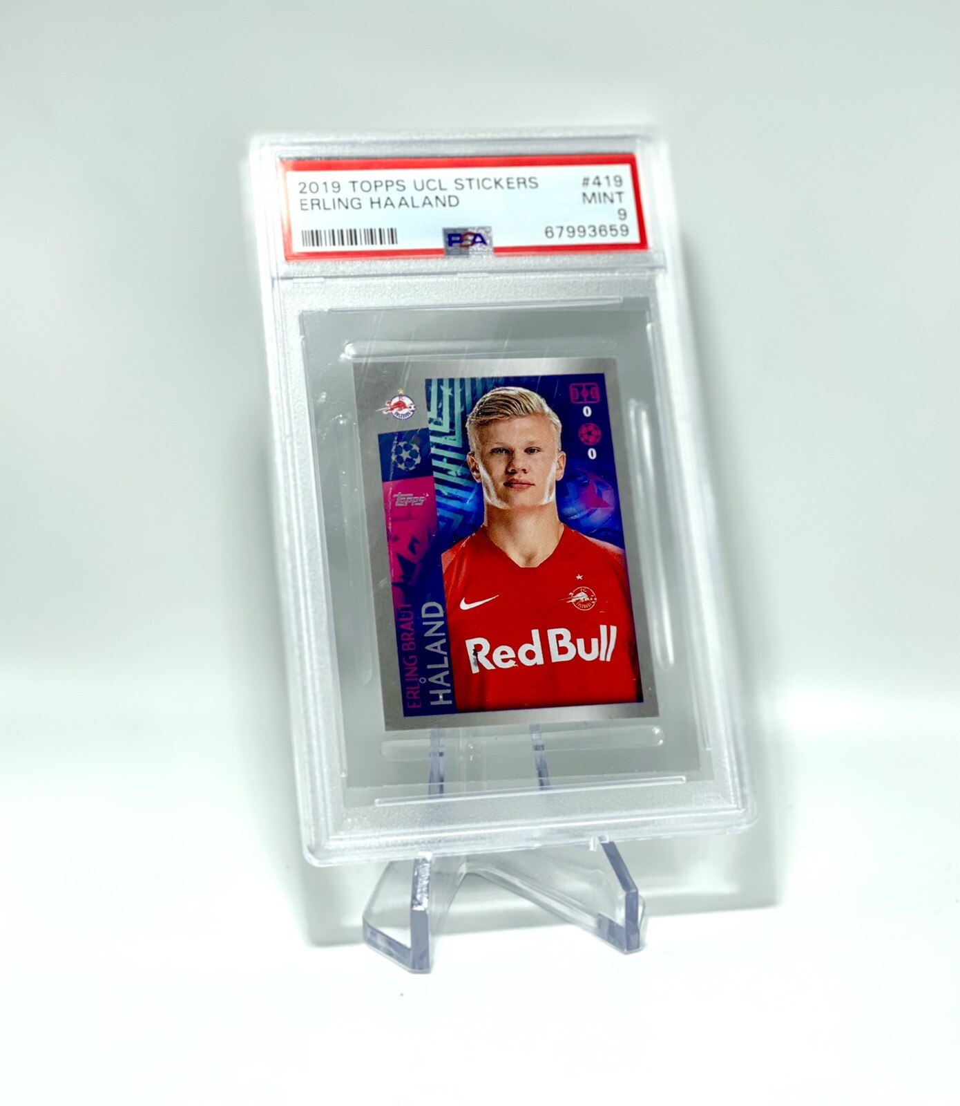 2019 Topps Chrome Bundesliga - Erling Haaland - PSA 10 - Rookie