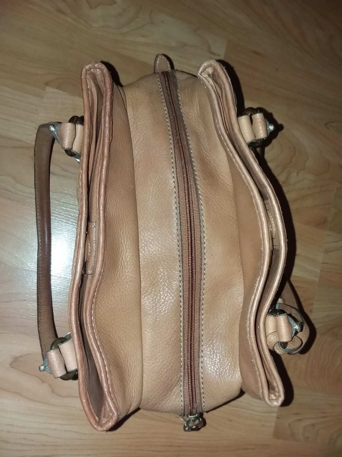 FOSSIL Multicolor  Patchwork Suede/Brown Leather … - image 7