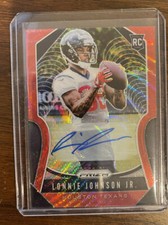 2019 Panini Prizm Rookie Autographs Red Wave 396 Lonnie Johnson Jr. Auto /149