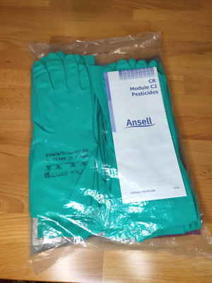 Ansell Solvex 37-675,Gr. 8/M, AlphaTec, Chemie Handschuhe, Sicherheit, 6 Paar