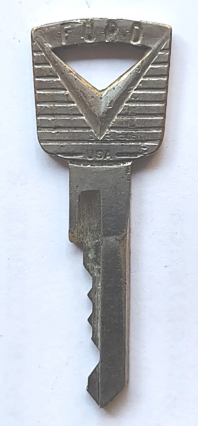 Vintage Ford Ignition Key Replacement 2 Inch 1950s Automotive Lock