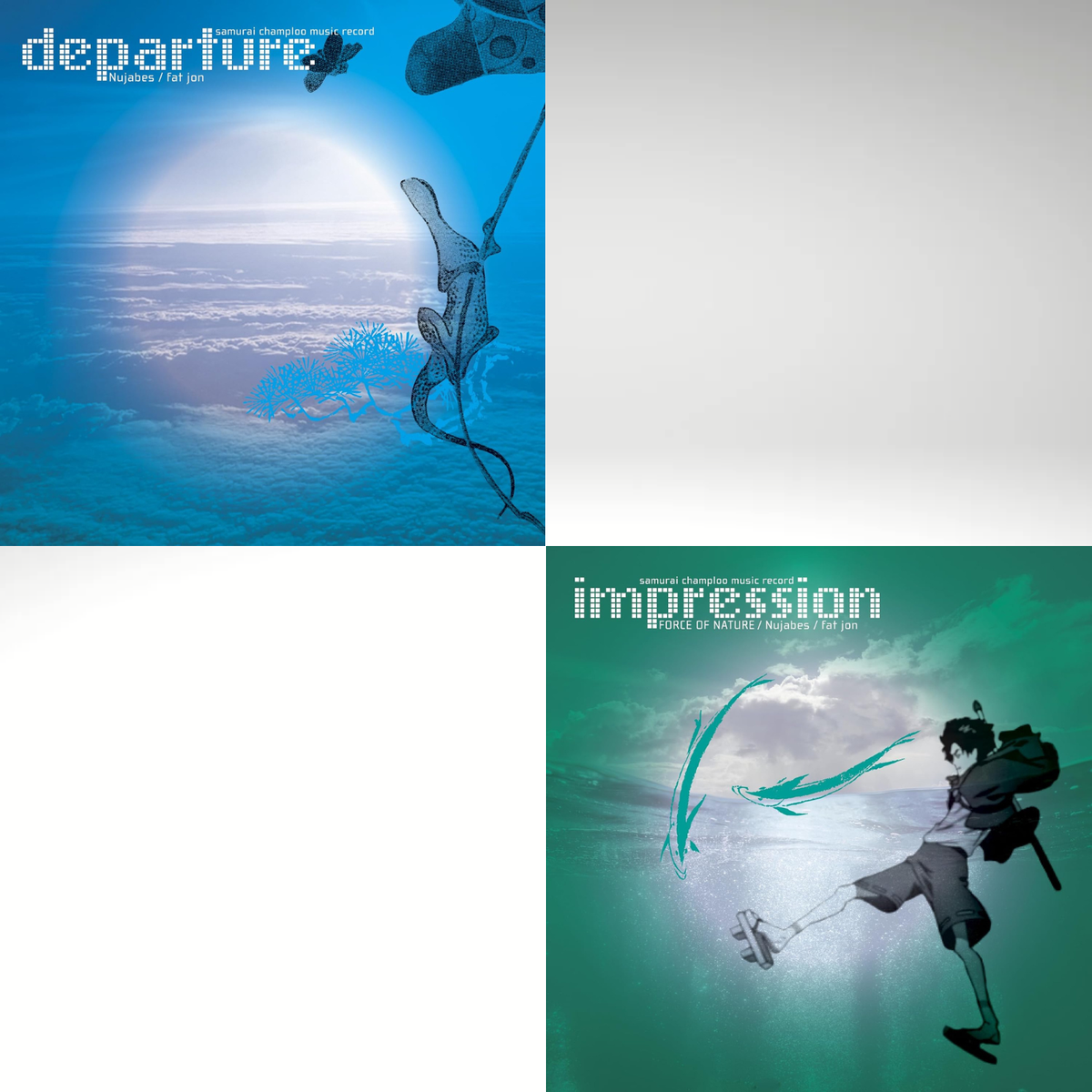 Samurai Champloo Music Record Departure + Impression CD Set 