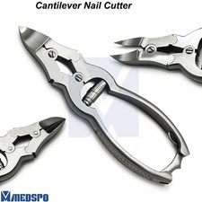 Chiropody Cantilever Nail Cutter Silver Heavy Duty Thick Nails Trimmer Clipper