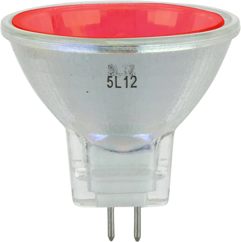 6Pack MR11 Red Light Bulb, GU4 Mini Reflector with Cover Glass, 20W, 10° - Image 4 of 4