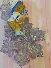 Cherished Teddies 4013434 Bear Angel Snowflake Ornament -- New --