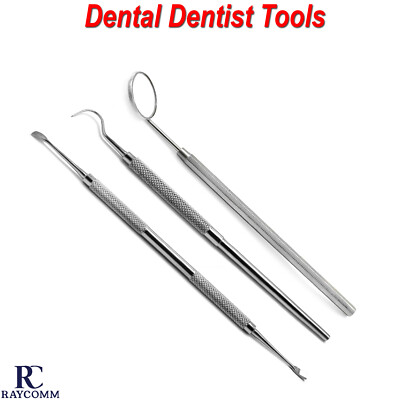 Dental Basic Hygiene Cleaning Kit Dentist Examination Probe-Mirror,Explorer CE