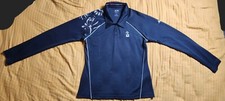 ADIDAS Golf Polo Women's Climalite Long Sleeve Shirt Black Size Medium