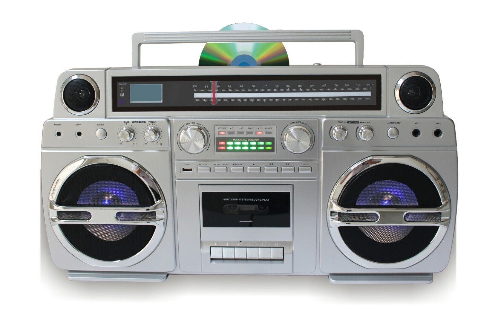 TechPlay "Monster S" S Style Portable Boombox/CD