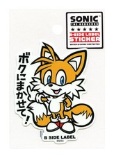 SONIC THE HEDGEHOG Sticker Tails "Leave it to me " B-SIDE LABEL Japan WATERPROOF