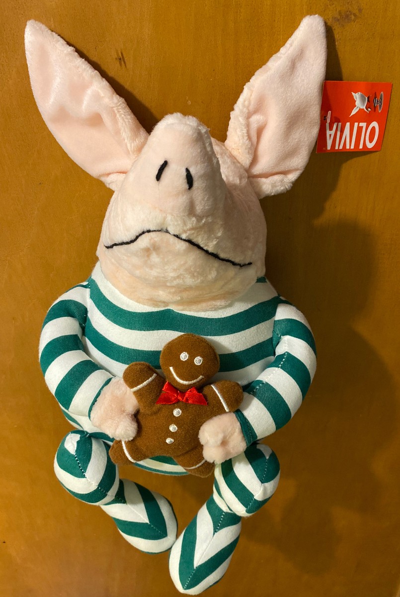 Gund Ian Falconer Olivia the Pig Plush in Pajamas with Gingerbread