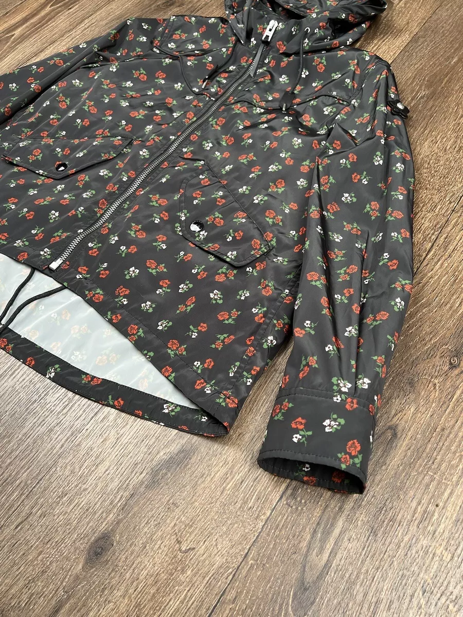 Rose floral hotsell jacket windbreaker