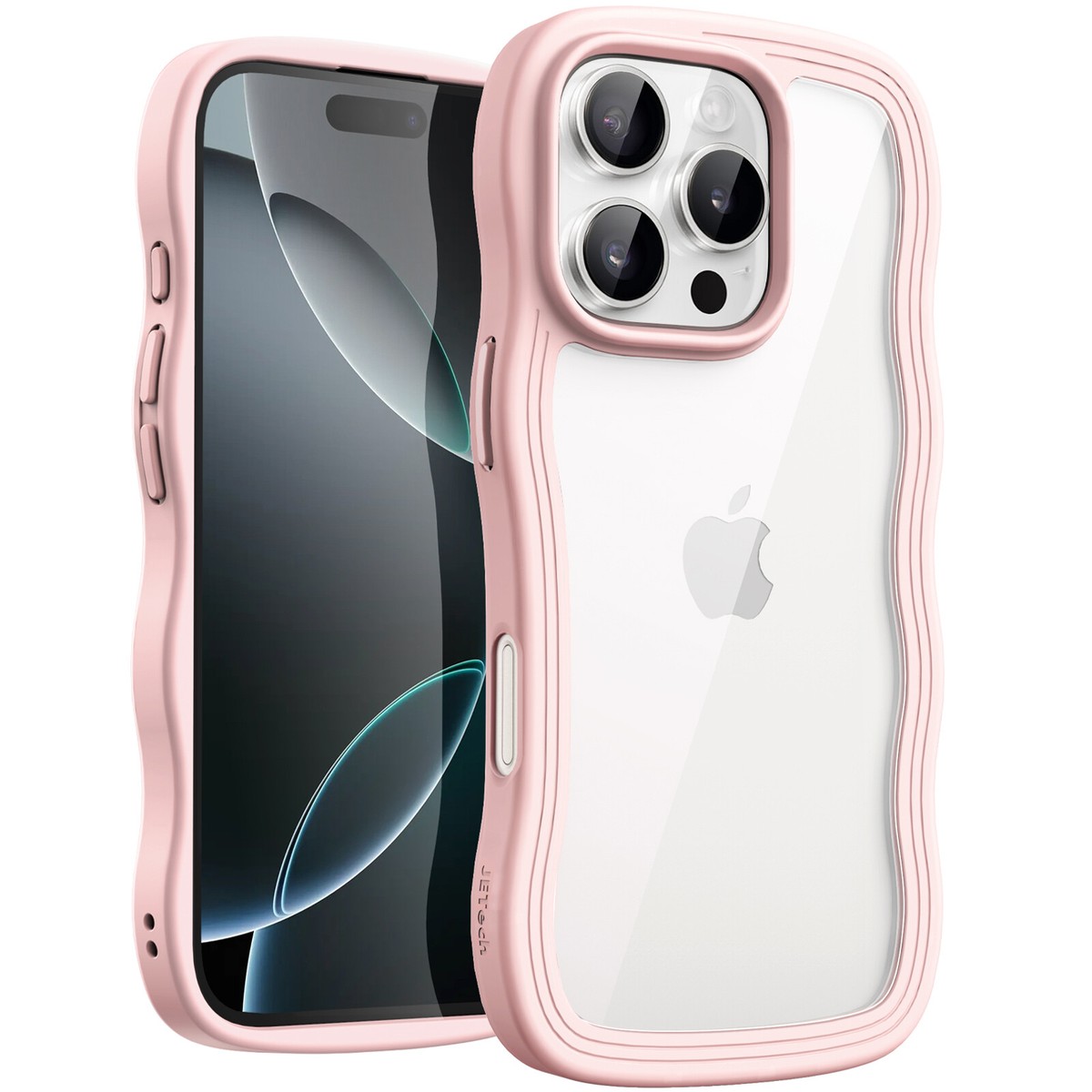 Wavy Case for iPhone 16 Pro Max 6.9-Inch, Cute Wave Frame