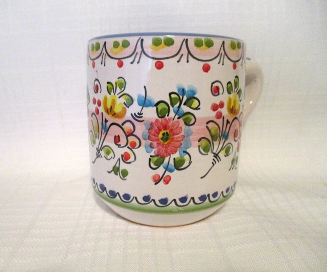 Spanish Pottery Mug Springtime 25 New First Quality eBay