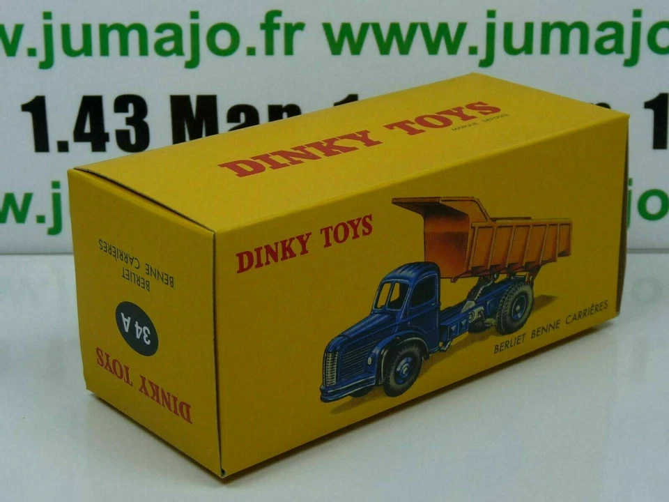 DT64 Voiture réédition DINKY TOYS atlas : 34A Plateau Berliet Benne Marrel - Photo 2/4