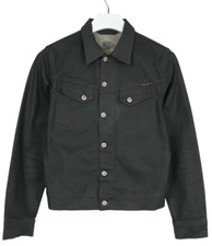 Nudie Conny Dry Black Coated Blazer Herren Kl...