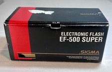Sigma Electronic Flash EF-500 Super Black In Box And Pouch Sleeve Case Camera