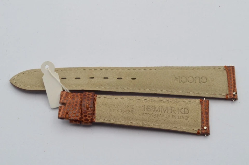 Gucci Pulsera Cuero Becerro 18Mm Pulsera Cuero Con Cierre 14Mm Nuevo Foto 2 de 2