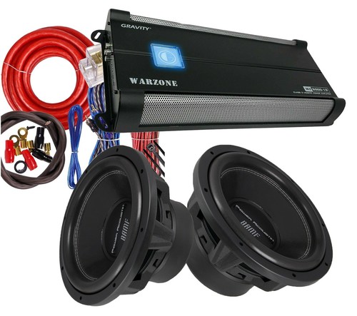 2x Power Acoustik BAMF-154 Subwoofer + 