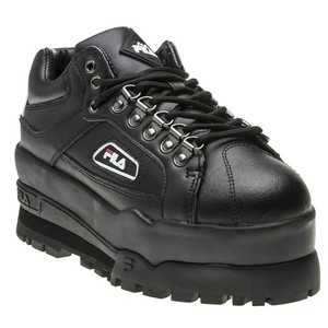 fila black platform sneakers