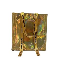 Off White Mily Hologram Tote Bag Laser PU Lea...