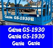 4pcs Decal Kit for Genie GS-1930 Decal Kit Scissor Lift Stickers USA Made GS1930