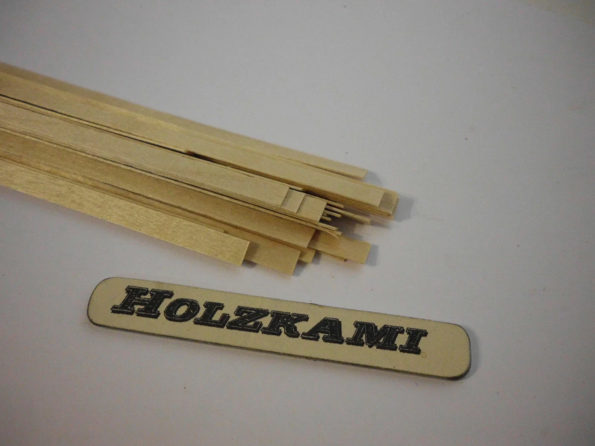 Holzleisten Kirschbaum. 60mm X 3mm X 0.6mm. L/B/H 250 Leisten