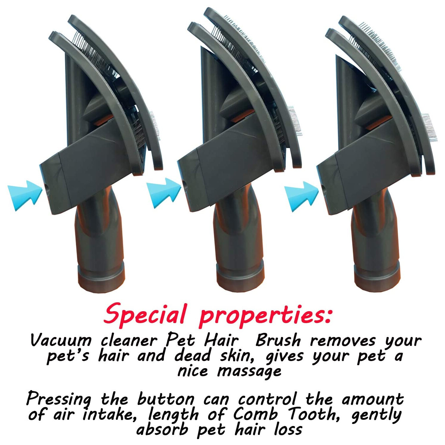 E.LUO Dog Grooming Tool for Dyson V7V8V10V11 V15 - Vacuum Pet Hair Brush No Hose