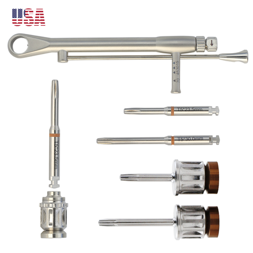 Universal Dental Implant Shank Adapter Torque Wrench Hand Latch Driver