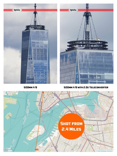 Opteka 500mm f/8 Tele Preset Objektiv für Canon RF-Mount EOS RP und R Kameras - Bild 7 von 10