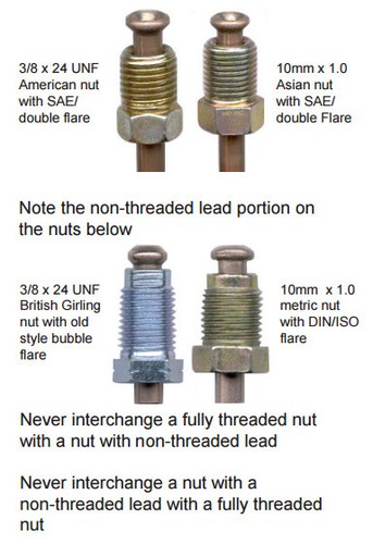 3/16" Brake Line 51 INCH Nickel- Copper 10mm x 1.0 Tube Nuts inverted Flare - Picture 3 of 4