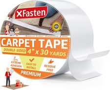 Double Sided Carpet Tape for Rugs Heavy Duty Non Slip Grip 4 Inch x 30 Yards