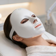 LED Face Mask Light Therapy 7 Color Facial Skin Care Device USB Rechargeable