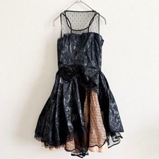 Red Valentino Tulle Dress Rose Corsage Dot