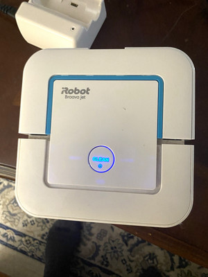 iRobot Braava jet 240 Robot Mop, White/Blue, Rechargeable
