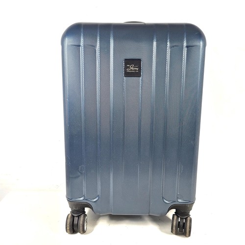 Skyway Luggage Co. 22" Hard Shell Suitcase Carry On Spinner Expandable Blue