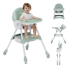High Chairs for Babies and Toddlers, 4 in 1 Convertible Baby High Chair, Portabl