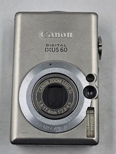 Canon IXUS 60 6.0 MP Digital Camera Silver - Not Working