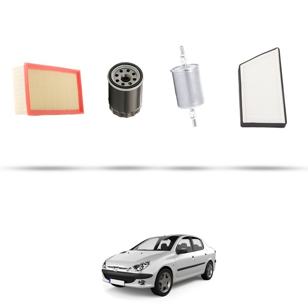 Hoffcar Set Service - 4 Filter FüR Peugeot 206 2.0 16V 130Kw Von-image