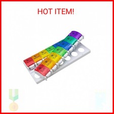 EZY DOSE Weekly 7-Day Pill Case, Medicine Planner, Vitamin Organizer, 2 Times