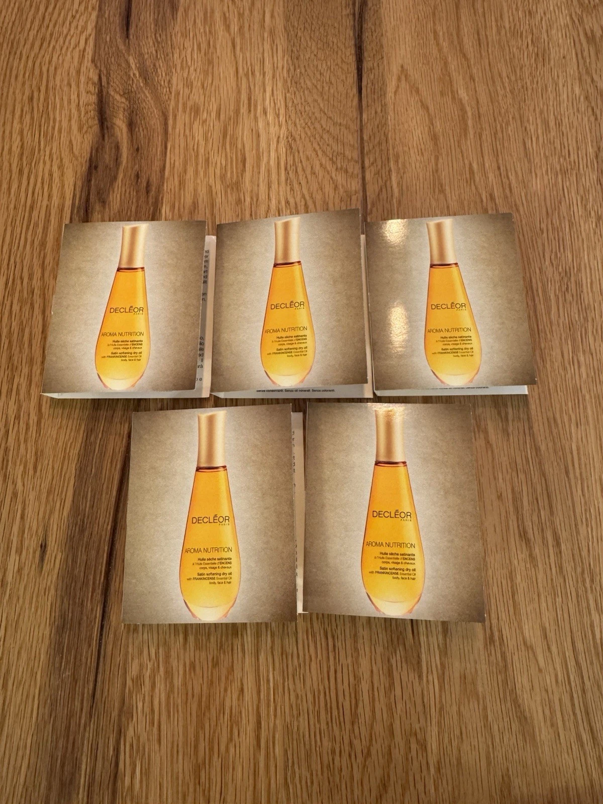 5x Decleor Aroma Nutrition Satin Softening Dry Oil 5ml Frankincense New
