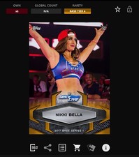 VIDEOGAME Topps WWE Slam 17 - BASE SERIES Orange - NIKKI BELLA