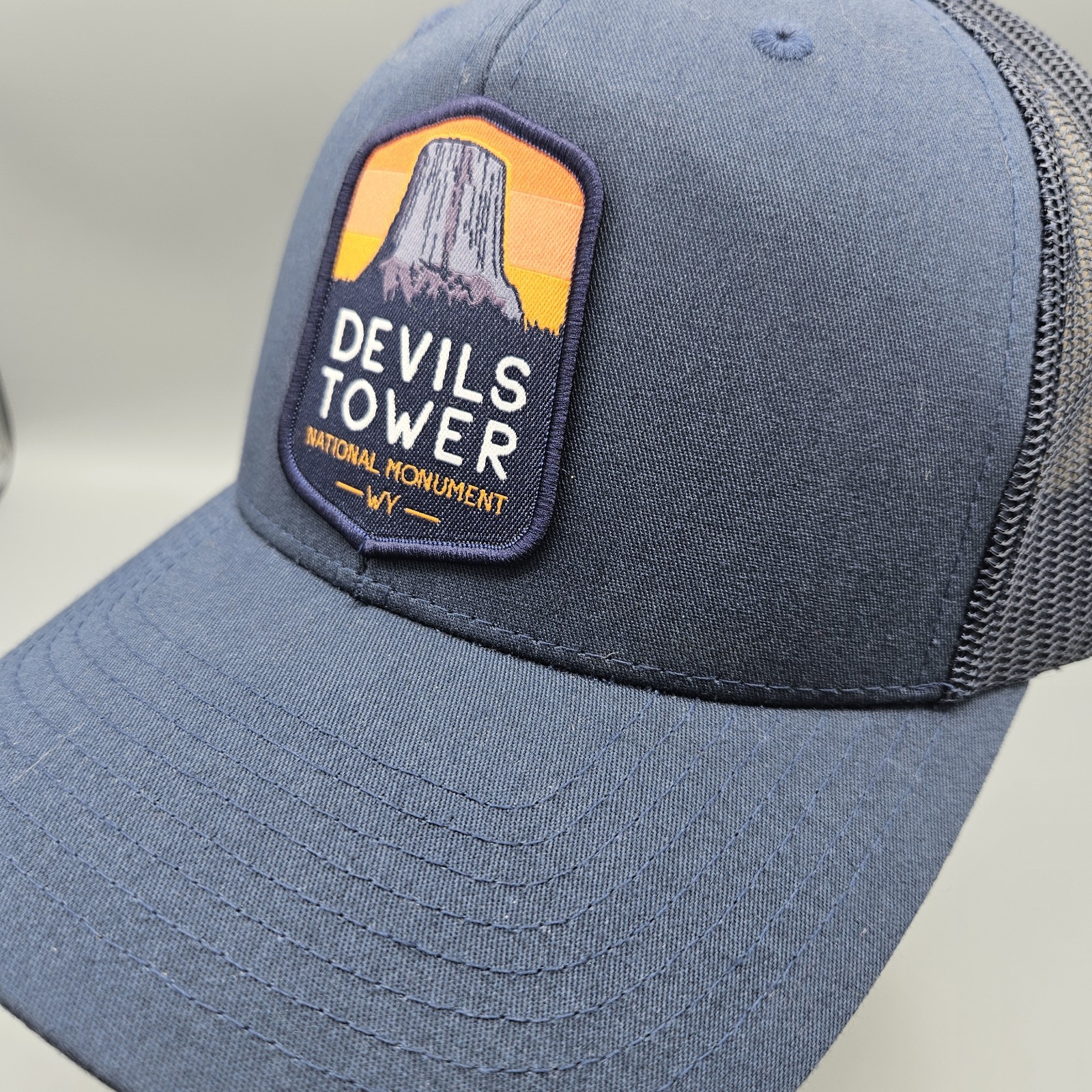 Devil's Tower Monument Adjustable Trucker Mesh Bl… - image 6