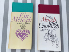2x Eugen Roht: MENSCH UND UNMENSCH + EIN MENSCH geb. Ausg. Illust. Wilhelm Busch